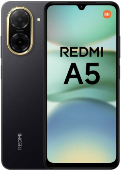 Смартфон Redmi A5 4GB 128GB Midnight Black, 6.88" 120Hz дисплей, 32MP AI, 5200 mAh, 15W, Android, черен