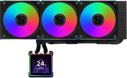 Водно охлаждане Lian Li HydroShift II LCD-S 360CL RGB, 360 mm, 3200 RPM, IPS LCD дисплей, черен