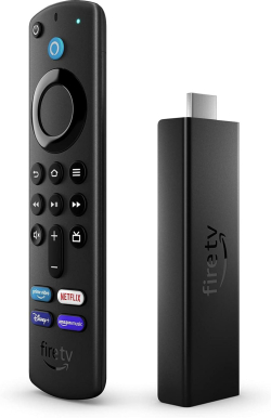 STB - мрежов плейър Amazon Fire TV Stick 4K Plus (2025), 4K Ultra HD, Wi‑Fi 6, Dolby Vision, HDR10+, черен