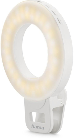 Hama LED Ринг Лампа ToGo, 3 режима, презареждаема, USB-C