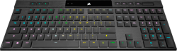 Клавиатура CORSAIR K100 RGB AIR Wireless Ultra-Thin Mechanical, Backlit RGB LED, CHERRY ULP Tactile, Black