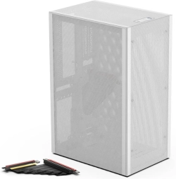 Кутия Ssupd Meshlicious Full Mesh PCIE 4.0 Edition Mini-ITX Case - Бяла