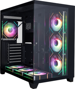 1stPlayer кутия Case ATX - MEGAVIEW MV8 Black - 7 x 120 mm A-RGB fans included