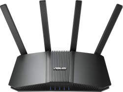 Безжичен рутер ASUS RT-BE55 Dual-Band WiFi 7 BE3600 (802.11be), Ai Mesh, до 3600 Mbps, Multi-Link Operation, 2.5G WAN, черен