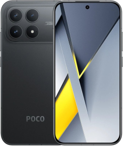 Смартфон POCO F8 Pro 5G 12GB 512GB Black, 6.59" AMOLED 120 Hz (2510×1156), Snapdragon 8 Elite, 50 MP камера, 6210 mAh, USB-C, Dual SIM, черен
