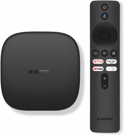 STB - мрежов плейър Xiaomi TV Box S 3rd Gen, 4K, 2 GB RAM, 32 GB, Wi-Fi 6, USB-A, Android, черен