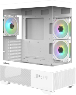 Кутия Zalman Case ATX - Chronix WHITE V2 - 3 x 120 mm A-RGB, USB-C, Tempered Glass