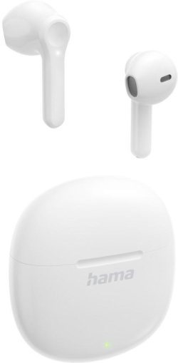 Слушалки HAMA Action One, TWS, Bluetooth 5.3, вграден микрофон, до 10 м обхват, USB-C, бял