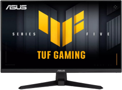 Монитор ASUS TUF Gaming VG249Q5A - 24'', FHD (1920x1080), 200Hz, 300cd-m, 0.3ms, 2x HDMI, DisplayPort 1.2, Черен