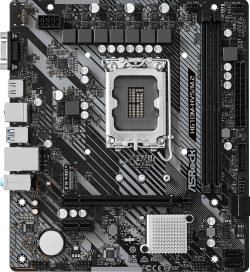 Дънна платка ASRock H610M-HVS/M.2 R2.0, H610, 2× DDR4, LGA1700, mATX, PCIe 4.0, M.2, Gigabit LAN