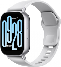 Смарт часовник Xiaomi Redmi Watch 5 Active BHR8790GL, 2″ LCD, 320×385, тъчскрийн, Bluetooth, 470 mAh, TPU каишка, сребрист