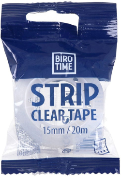 Тиксо Biro Time Strip, 15 mm х 20 m, безцветно