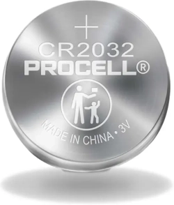 Батерия Duracell Procell CR2032, 3 V, 220 mAh, литиева, 20 mm, 3.2 mm, сребрист