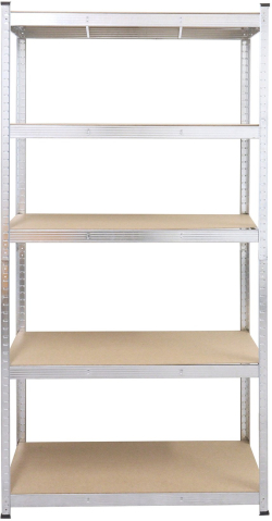 Стелаж RFG, метален, с 5 рафта, 1200 х 500 х 2460 mm, MDF, до 200 kg