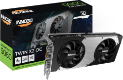Видеокарта Inno3D GeForce RTX 5060 8GB GDDR7 Twin X2 OC, 128-bit, 3 x DisplayPort 2.1b, HDMI 2.1b