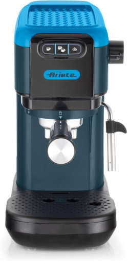 Кафемашина Ariete 1399/18 Smart Slim Coffee, полуавтоматична, за еспресо, 1300 W, 1.1 л, 2 чаши, син