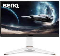 Монитор BenQ EX271Q, 27" IPS 2560 × 1440 (QHD / 2K), DisplayPort 1.4, HDMI, USB Type-C, USB 3.2, вградени високоговорители, бял