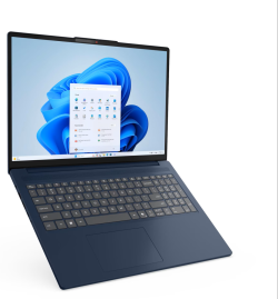 Лаптоп Lenovo IdeaPad Slim 3 16AHP10, 16.0\", Full HD+, AMD Ryzen 7 8840HS, AMD Radeon 780M, 24 GB, 1 TB SSD, Без OS, Син на ниска цена.