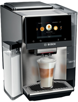 Кафемашина Bosch VeroCafe Serie 8 TQE80703, автоматична, 1500W, 19bar, TFT дисплей, Wi-Fi, черен