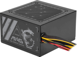 Захранване MSI MAG A500N-H, 500W, 80 Plus, 120mm Fan, Protections: OVP-SCP-OPP-UVP, Размери: 150x140x86 mm