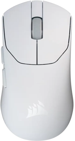 Мишка Corsair Sabre v2 Pro Ultralight, Bluetooth, 33000DPI, 8000Hz, Slipstream, бял