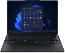 Лаптоп Lenovo ThinkPad E16 G3, 16.0\", WQXGA, Intel Core Ultra 5 228V, Intel Arc 130V, 32 GB, 1 TB SSD, Без OS, Черен на ниска цена.