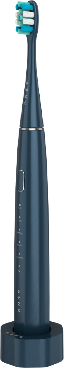 Четка за зъби AENO ADB0010N, Безжична, 3 глави, 1400mAh, 5 функции, Синя