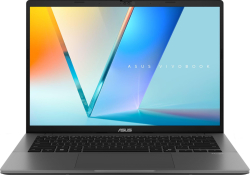 Лаптоп ASUS Vivobook S14 M3407KA-SF030, 14.0", Full HD+, AMD Ryzen AI 5 330, AMD Radeon 820M, 16 GB, 1 TB SSD, Без OS, Черен
