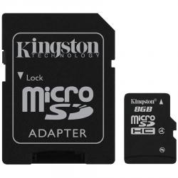 Kingston-8GB-microSDHC-Class-4-Flash-Card-SD-Adapter-EAN-740617128147