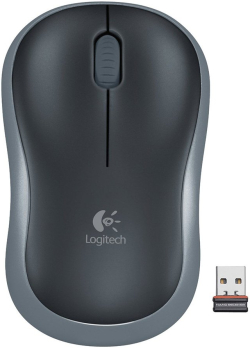 Мишка LOGITECH M185 Wireless Mouse - SWIFT GREY - EER2 на най-ниска цени