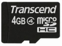 SD/флаш карта Transcend 4GB micro SDHC (No Box & Adapter, Class 4)