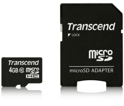 SD/флаш карта Transcend 4GB micro SDHC CARD (Class10)