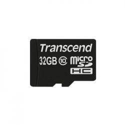 SD/флаш карта Transcend 32GB micro SDHC (with adapter, Class 10)