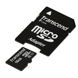 SD/флаш карта Transcend 16GB micro SDHC UHS-I Premium (with adapter, Class 10)