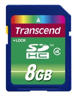 SD/флаш карта Transcend 8GB SDHC (Class 4)