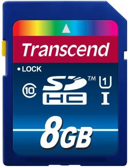 SD/флаш карта Transcend 8GB SDHC UHS-I Premium (Class 10)