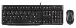 Клавиатура Комплект Logitech Desktop MK120 - клавиатура и мишка, черни, USB - 920-002535