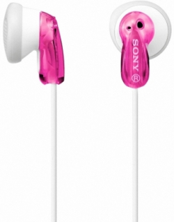 Слушалки Sony MDR-E9LP, с кабел, 18 - 22 000 Hz, розов