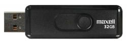 USB флаш памет USB памет MAXELL Speedboat, USB 2.0, 32GB, Черен