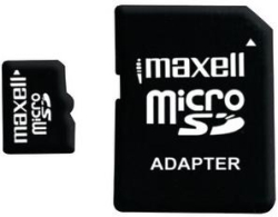 SD/флаш карта Maxell micro SDXC, 64GB, Class 10, с включен SD адаптер в комплекта