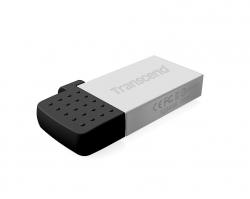 USB флаш памет Transcend 16GB JETFLASH 380, Silver Plating