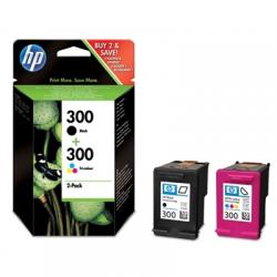 Касета с мастило HP 300 Combo-pack Black-Tri-color Ink Cartridges
