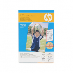 Хартия за принтер HP Advanced Glossy Photo Paper-25 sht-10 x 15 cm borderless