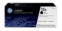 Тонер за лазерен принтер HP 12A Black Dual Pack LaserJet Toner Cartridges