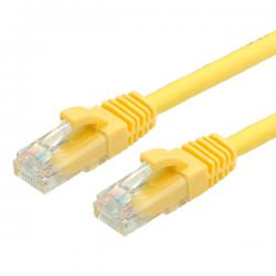 Медна пач корда VALUE 21.99.1022 :: UTP Patch кабел Cat.6, жълт, 0.5 м