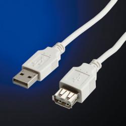 Кабел/адаптер VALUE 11.99.8961 :: USB 2.0 кабел, Type A M-F, 3.0 м