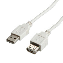 Кабел/адаптер VALUE 11.99.8946 :: USB 2.0 кабел, Type A, M-F, 0.8 м