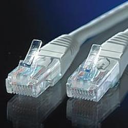 Медна пач корда VALUE 21.99.0510 :: UTP Patch кабел Cat.5e, 10.0 м, AWG24, сив цвят