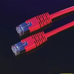 Медна пач корда ROLINE 21.15.1391 :: ROLINE S-FTP Patch кабел, Cat.6, червен цвят, 15.0 м