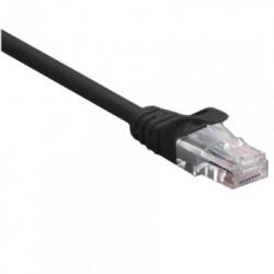 Медна пач корда ROLINE 21.15.0535 :: UTP Patch кабел Cat.5e, 1.0 м, AWG24, черен цвят